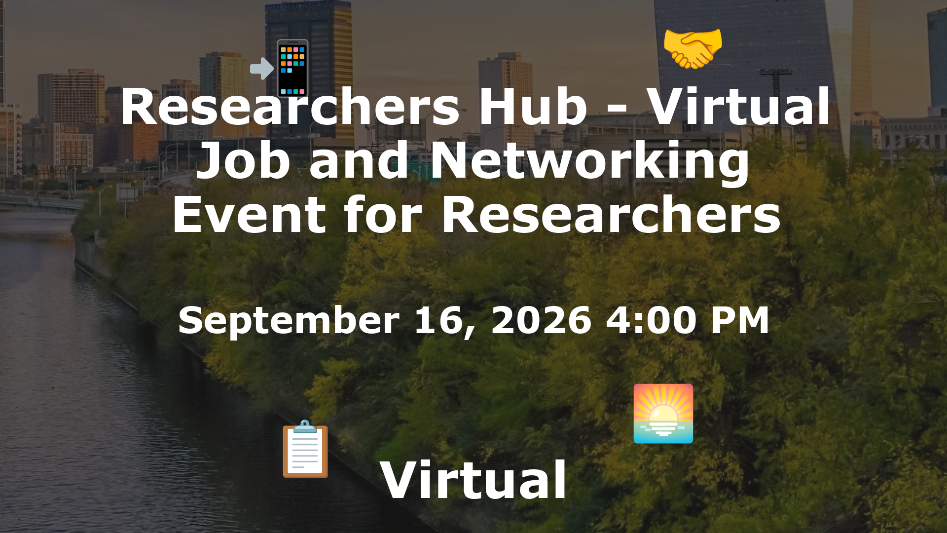 Researchers Hub - Virtual Job and Networking Event for Researchers event image